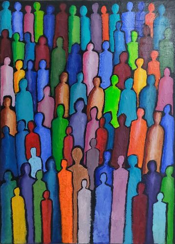 Painting from Mieke Van Cauter’s Diversity.
